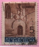 Stamps Spain -  Puerta Gotica dl´Ayuntamiento