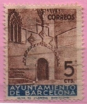 Stamps Spain -  Puerta Gotica dl´Ayuntamiento