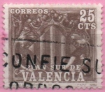 Stamps Spain -  Escudo d´Valencia