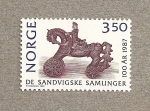 Stamps Norway -  La colección Sandvig