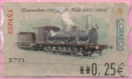 Stamps Spain -  Locomotora 030 Norte 1861