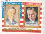 Stamps Equatorial Guinea -  CALVIN COOLIDGE- HERBERT C.HOOVER BI-CENTENARIO DE LOS ESTADOS UNIDOS