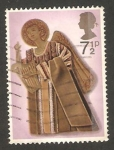 Stamps United Kingdom -  671 - Navidad, Ángel músico