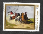 Stamps Hungary -  2593 - Pintura de Caballos