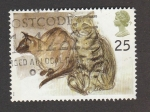 Stamps United Kingdom -  Gatos