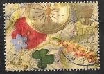 Stamps United Kingdom -  1600 - Brújula y flores
