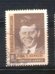 Stamps Dominican Republic -  RESERVADO Kennedy