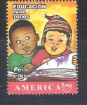 Stamps : America : Peru :  RESERVADO educación para todos