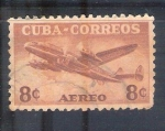 Sellos de America - Cuba -  avión