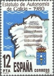 Stamps Spain -  2611 - Promulgación del Estatuto de autonomía de Galicia