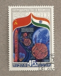 Stamps Russia -  Misiójn espacial conjunta con India