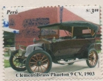 Stamps Peru -  AUTOMÓVILES.  CLÉMENT  BRASS PHAETON  9  CV  1903.