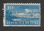Sellos de America - Cuba -  C5 - Avión 