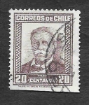 Stamps Chile -  181 - Manuel Bulnes Prieto​
