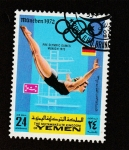 Stamps Yemen -  Juegos  Olimpicos Münich 1972