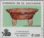 Stamps El Salvador -  CAJETE  POLICROMO