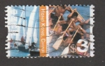 Stamps Hong Kong -  Barcos de vela y remeros