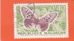 Stamps : Africa : Madagascar :  MARIPOSA 