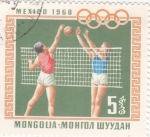Stamps Mongolia -  OLIMPIADA DE MEXICO'68