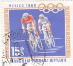 Sellos de Asia - Mongolia -  OLIMPIADA DE MEXICO'68