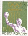 Sellos de Europa - Rumania -  OLIMPIADA MUNICH`72