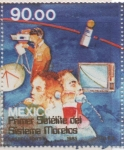 Stamps Mexico -  LANZAMIENTO  DEL  PRIMER  SATÉLITE   DE  COMUNICACIONES.  MODOS  DE  COMUNICACIÓN.