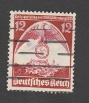 Stamps Germany -  Acto del partido nazi en Nuremberg