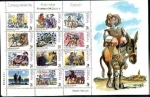 Stamps Spain -  MP61B - Correspondecia Epistolar Escolar - Escenas del Quijote