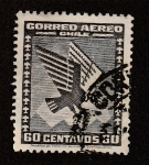 Sellos de America - Chile -  Condor con presa