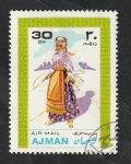 Stamps United Arab Emirates -  Ajman - 27 - Traje típico
