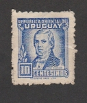 Sellos de America - Uruguay -  Presidente José Ellauri