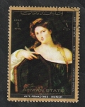 Stamps United Arab Emirates -  Ajman - Pintura de Tiziano