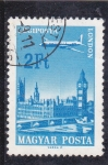 Stamps Hungary -  AVION SOBREVOLANDO LONDRES