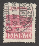 Stamps Colombia -  Paisaje montañoso