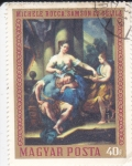 Stamps Hungary -  PINTURA-MICHELE ROCCA-Sansón y Dalila