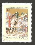 Stamps Hungary -  2185 - Decapitación del lider de los paganos Koppany