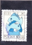 Stamps : Europe : Poland :  HORÓSCOPO-PISCIS