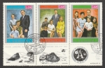 Stamps Yemen -  Familia astronauta Armstrong