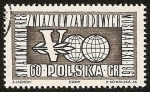 Sellos de Europa - Polonia -  V Congreso Mundial de Sindicatos - Moscú 1961