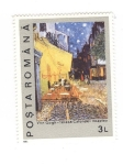 Stamps Romania -  Van Gogh. Terraza de café por la noche