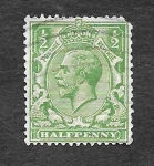 Stamps United Kingdom -  159 - Jorge V del Reino Unido