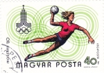 Stamps Hungary -  429 - Olimpiadas de Moscú, Balonmano