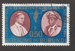 Stamps Burundi -  Canonización 22 mártires africanod