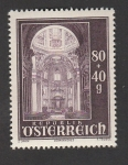 Sellos de Europa - Austria -  Reconstrucción catedral Salzburgo