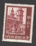 Stamps Austria -  Reconstrucción catedral Salzburgo