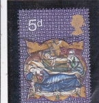 Stamps United Kingdom -  NAVIDAD-