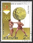 Sellos de Asia - Corea del norte -  Medallistas olimpicos - boxeo