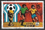 Stamps North Korea -  Argentina 78 - Sub Champion Holland