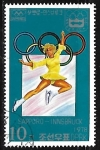 Stamps North Korea -  Juegos Olimpicos de Invierno - Patinaje artistico 