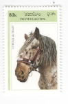 Stamps Laos -  Caballo de tiro